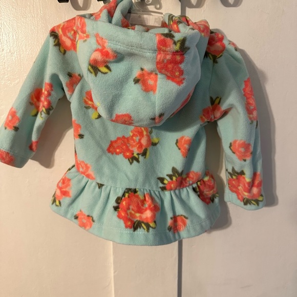 Floral fleece 0-3 zip up - Picture 2 of 3